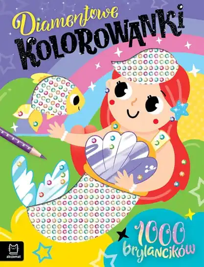 Ostatnie sztuki Diamentowe kolorowanki z syrenką. 1000 brylancików