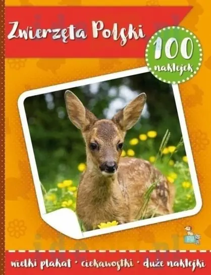 Zwierzęta Polski. 100 naklejek z plakatem Rabat