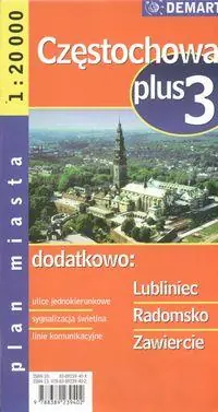 CZĘSTOCHOWA PLUS 3 1:20 000 PLAN MIASTA Ograniczona ilość