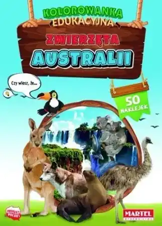 Zamów teraz Zwierzęta Australii z naklejkami. Kolorowanka edu - Hubert Włodarczyk