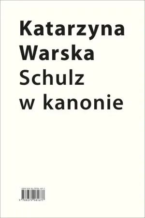 Popularny Schulz w kanonie. Recepcja szkolna w latach 1945.. - Katarzyna Warska